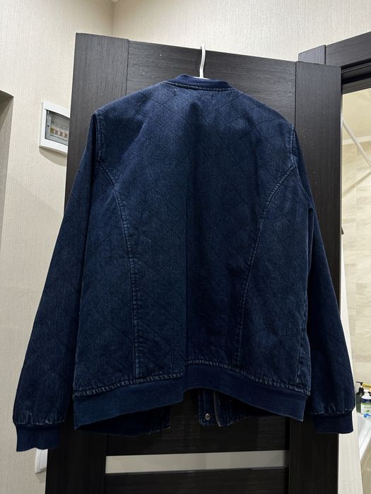 Джинсовый бомбер с вышивкой Anthology Denim оверсайз