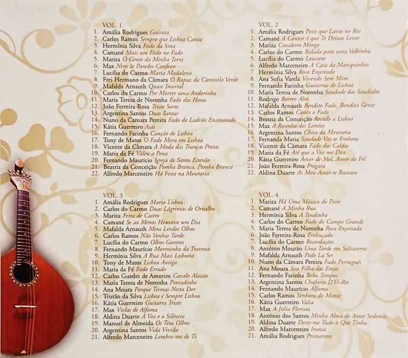 The Best Of Fado - Um Tesouro Português - 4 x CDs Muito Bom Estado