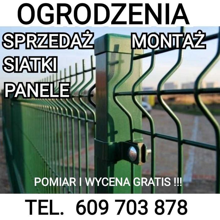 PROMOCJA ogrodzenie panelowe 3d słupek 60x40 montaż transport GRATIS