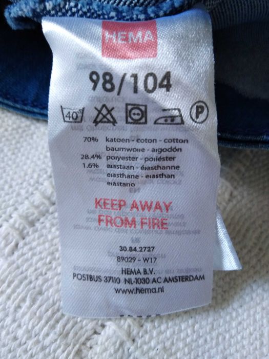 Calções Hema Love Denim 98-104