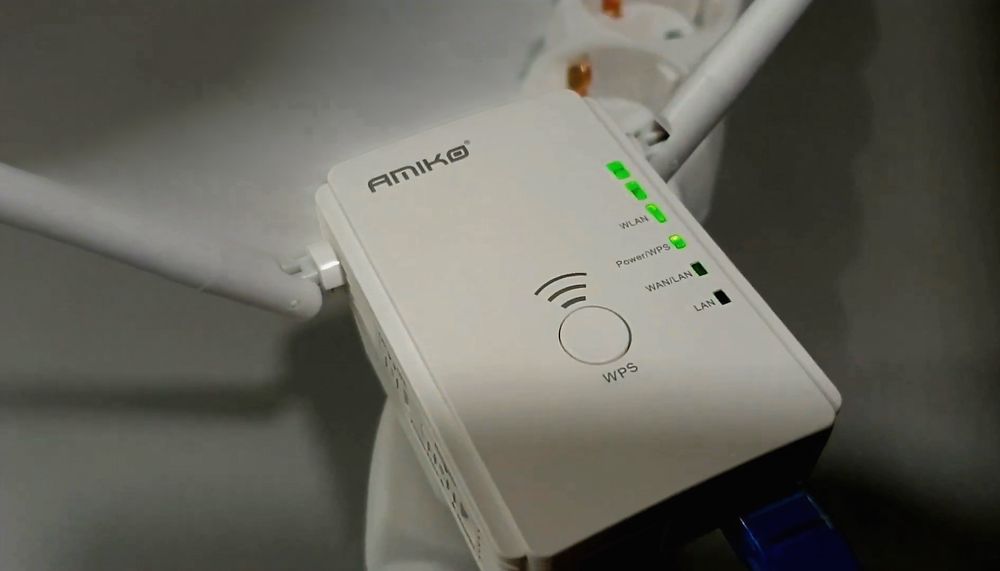 Repetidor WiFi Amiko WR-522 – Aumenta o Alcance da Tua Rede!