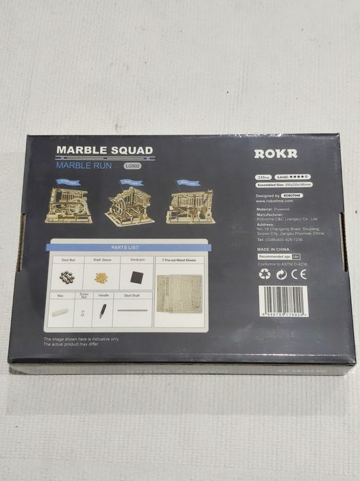 Puzzle 3D Madeira ROKR Marble Squad – Novo e Selado