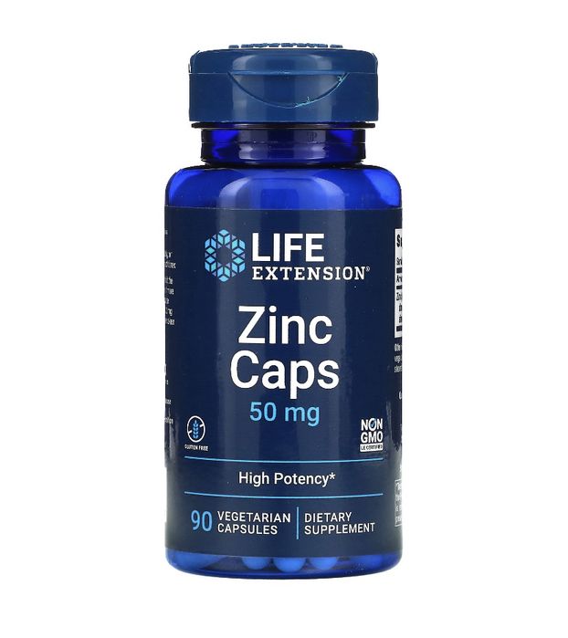 Цинк 50 мг, хелат, цитрат, пиколинат, Opti Zinc