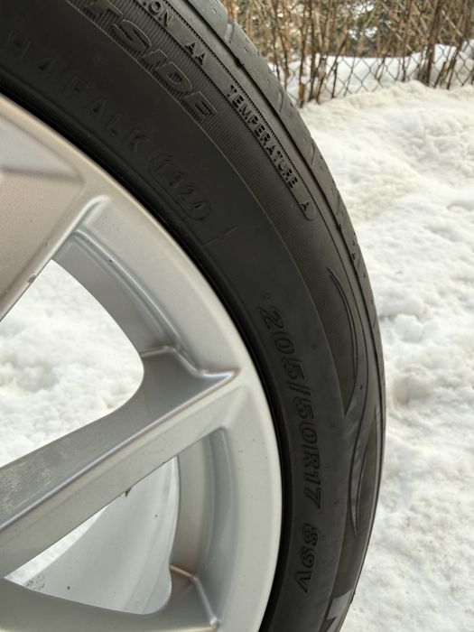 Felgi Koła 5x112 17   Opony Letnie Skoda VW Audi