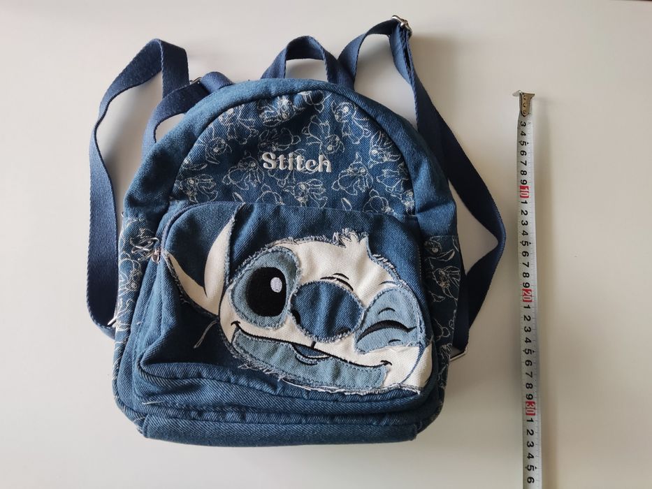 Disney Stitch plecak Jeansowy wymiar 31x24x12