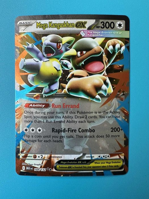 Karta Pokemon Mega Evolution Mega Kangaskhan ex (MEG 104)