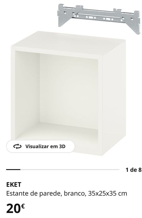 Conjunto cubos e estante IKEA