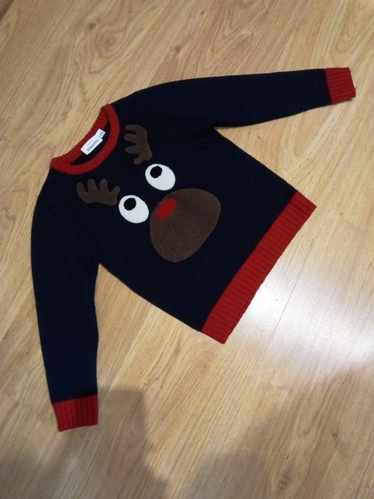 Теплая кофта новогодняя, KappAchI р.104