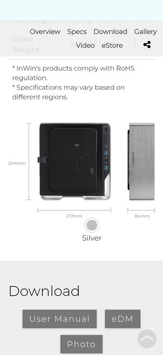 IN WIN CHOPIN MAX mini-itx корпус