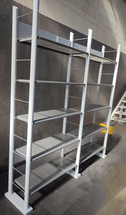 Prateleiras de loja com pé rectangular
