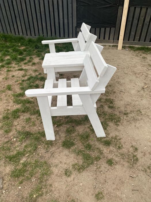 Ławka ogrodowa stół krzesła