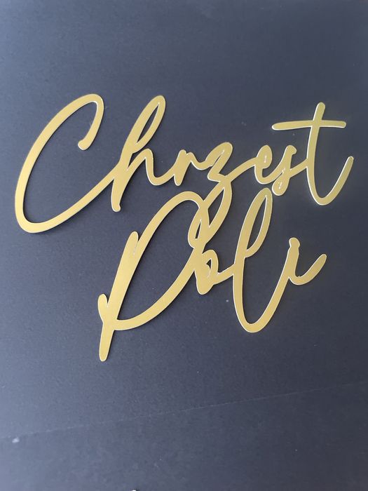 Topper na tort  chrzest