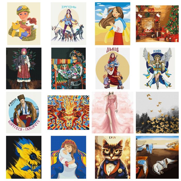 РОЗПРОДАЖ Картини за номерами Ідейка, Brushme