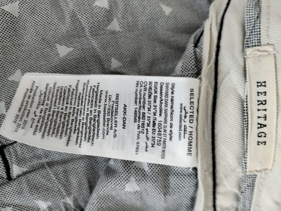 Spodnie męskie materiałowe