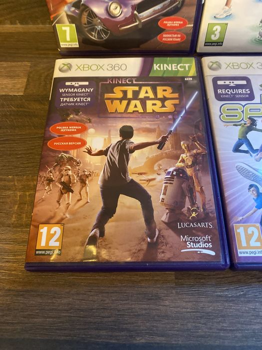 Xbox 360 Kinect Joy Ride, Fitness Evolved 2012, Sports, Star Wars!
