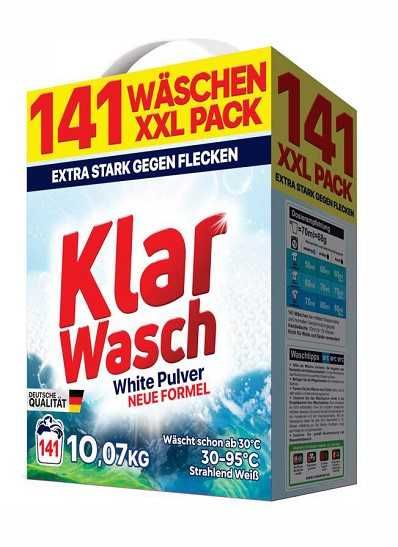 Proszek do Prania Klar Wasch 10kg Biały