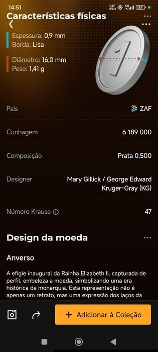 Moeda de Prata África do sul