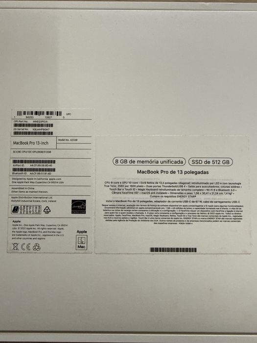 Macbook Pro  M2 8GB 512GB