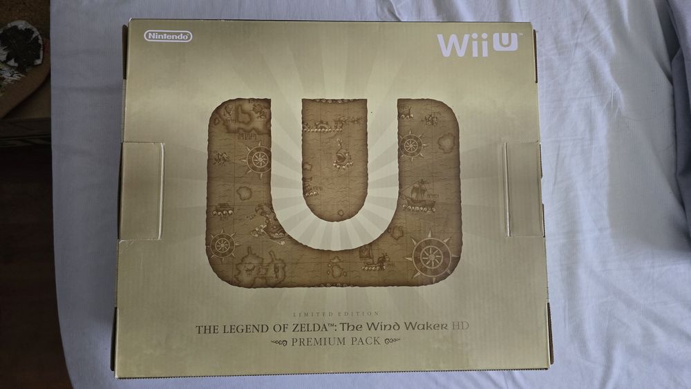 Caixa nintendo wiiU edição limitada Zelda