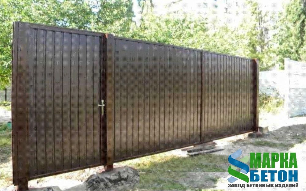 ВОРОТА И КАЛИТКИ (различные варианты) - завод МАРКА-БЕТОН (Днепр).