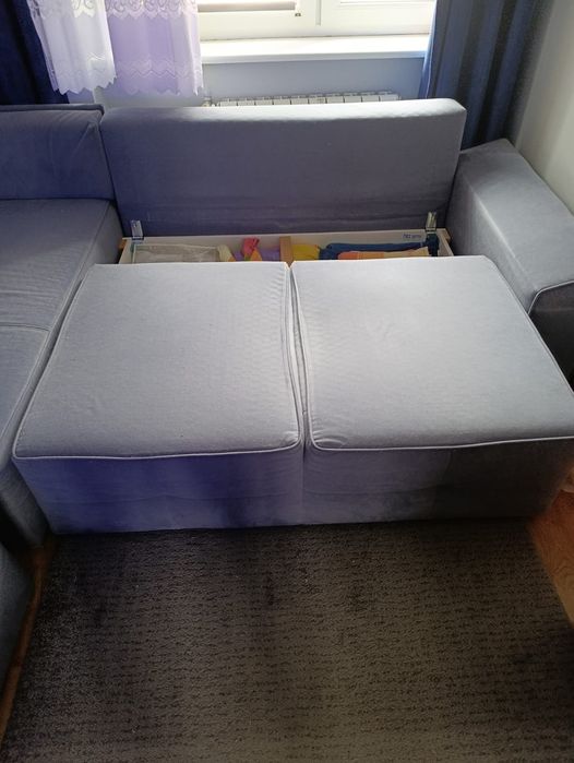 Sofa plus puf wypoczynek narożnik