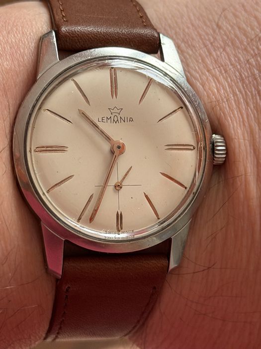 Zegarek Lemania 17 jewels Swiss made, rozmiar 35/44mm, piękny stan