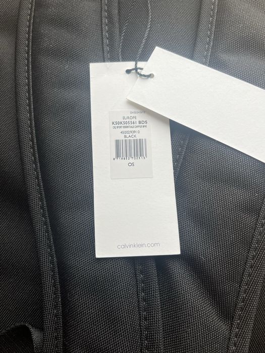 Plecak czarny Calvin Klein Jeans materiałowy