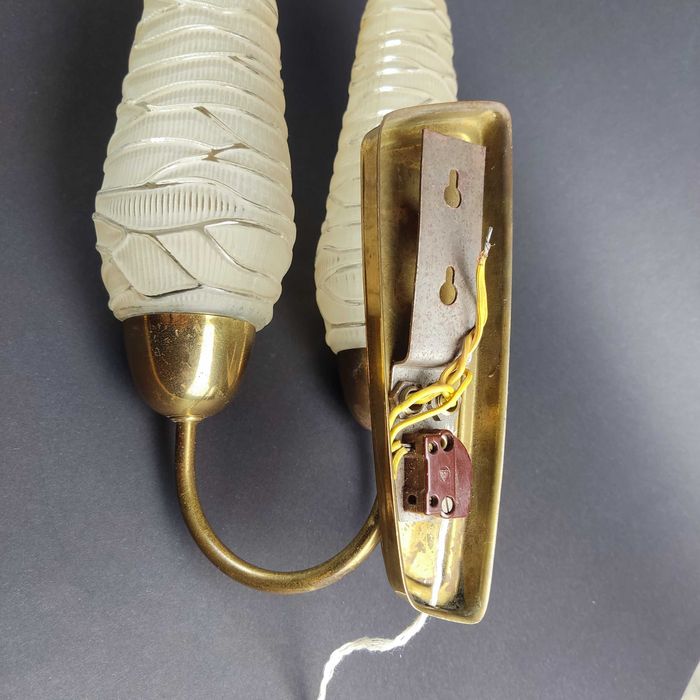 Kinkiet w stylu Mid Century Modern, francuski design z lat 50.- unikat