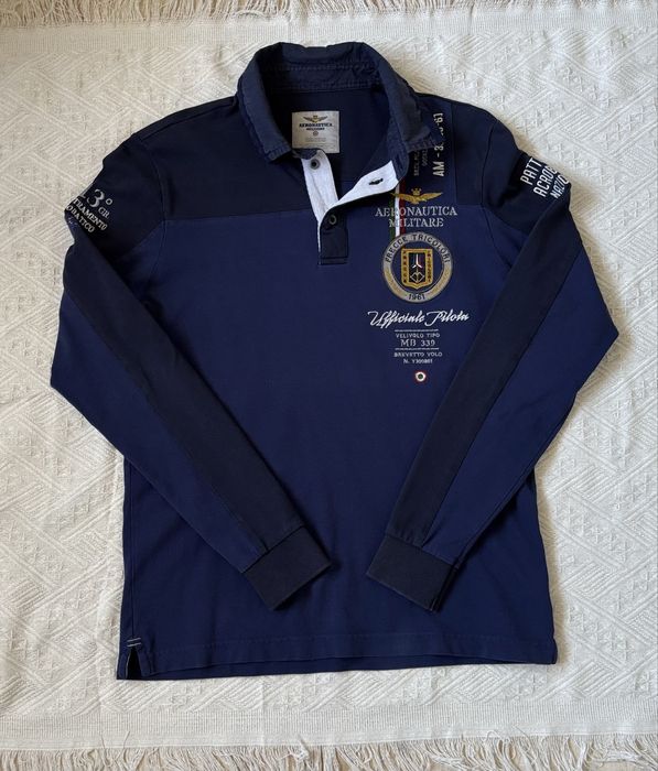 чоловіче поло бренду Aeronautica Militare