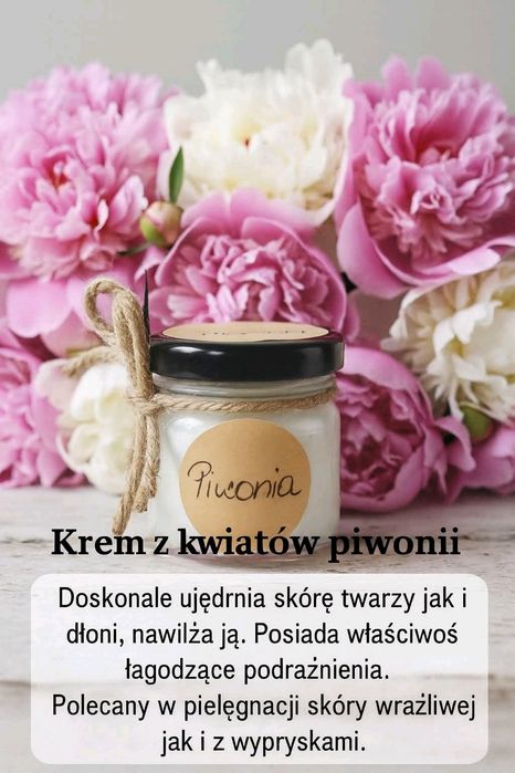 Naturalny Krem z piwonii