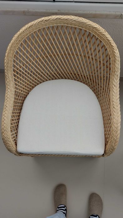 Cadeirão Novo de Rotim Vime (fibra natural robusta)