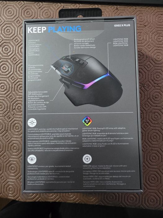 Rato Logitech G502X Plus Wireless