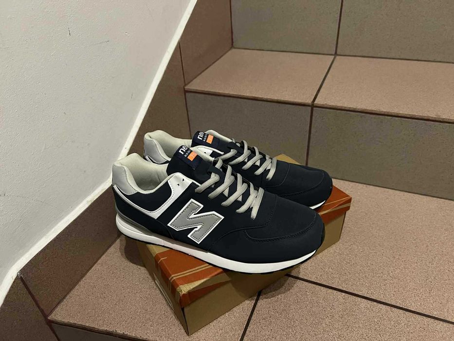Buty Męskie sneakersy niebiesko szare Nr 46