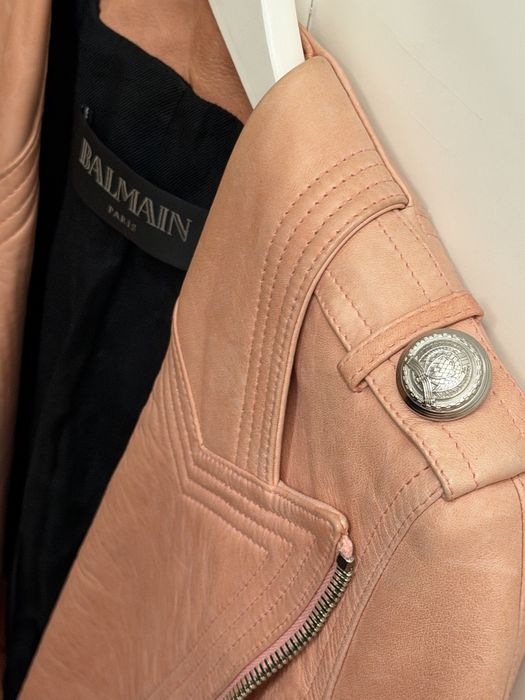 Balmain Paris шкіряна косуха, 100% lambskin