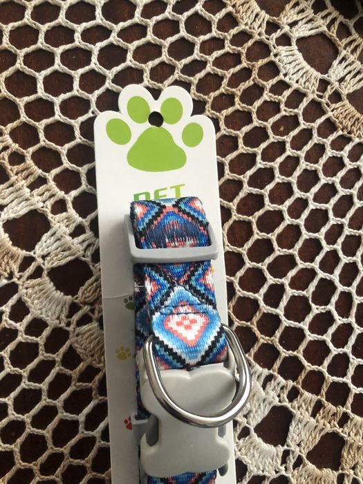 Stylowa, wygodna, oddychająca, lekka, etniczna obroża dla psa M