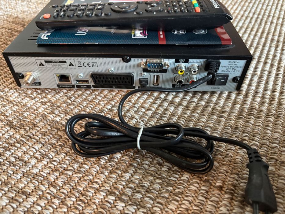 Receptor de satélite digital Full HD e consola jogos ret