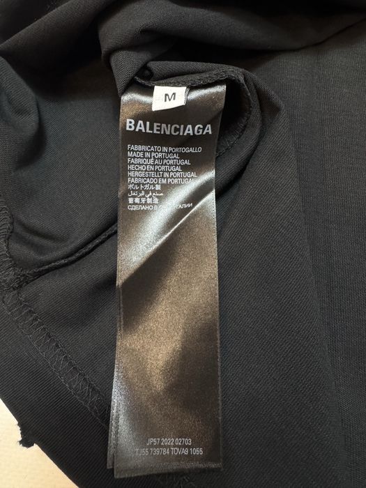 Футболка Balenciaga Basic logo M L oversized vetements