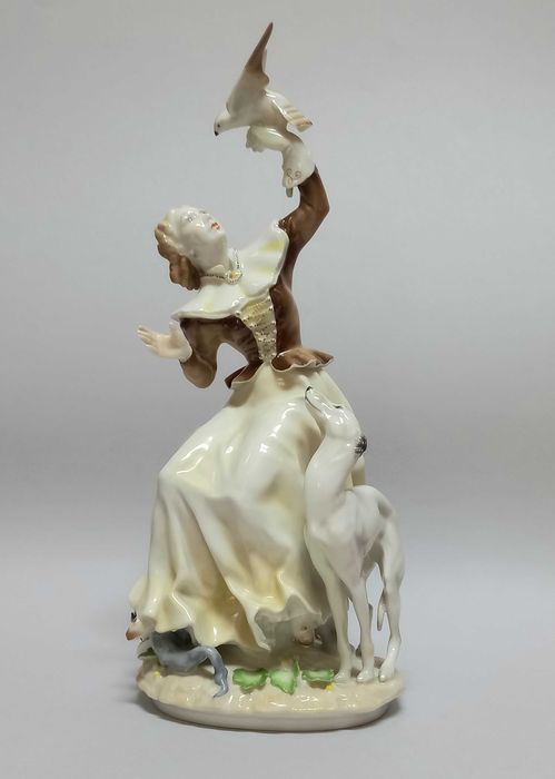 Sokolniczka, figurka Hutschenreuther, proj. H. Achtziger