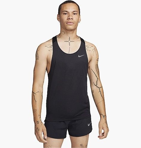 Оригінальна чоловіча майка Nike FAST DRI-FIT RUNNING SINGLET BLACK FN4