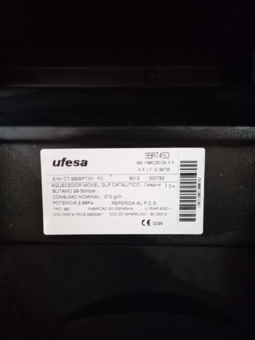 Aquecedor a gás Ufesa