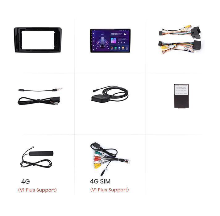 Radio Android 9” CarPlay Android Auto – Mercedes ML W164 GL X164 PL