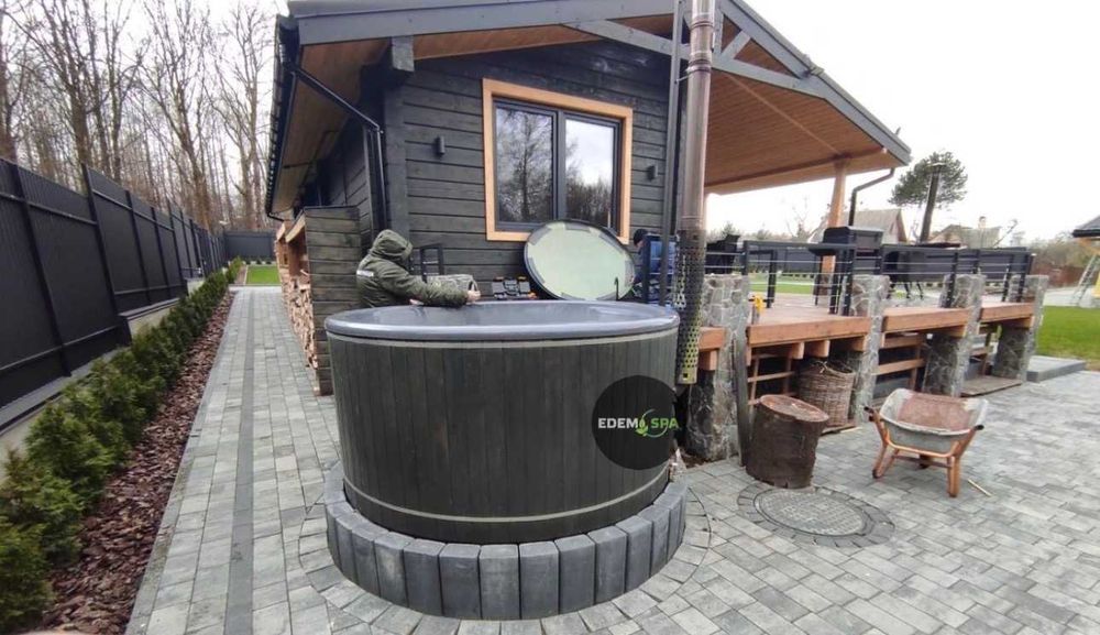 Джакузи на дровах. Баня від виробника. Спа купель. Холодна купель