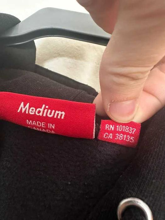 Supreme Small Box Zip Up Hooded Sweatshirt FW24 Black M