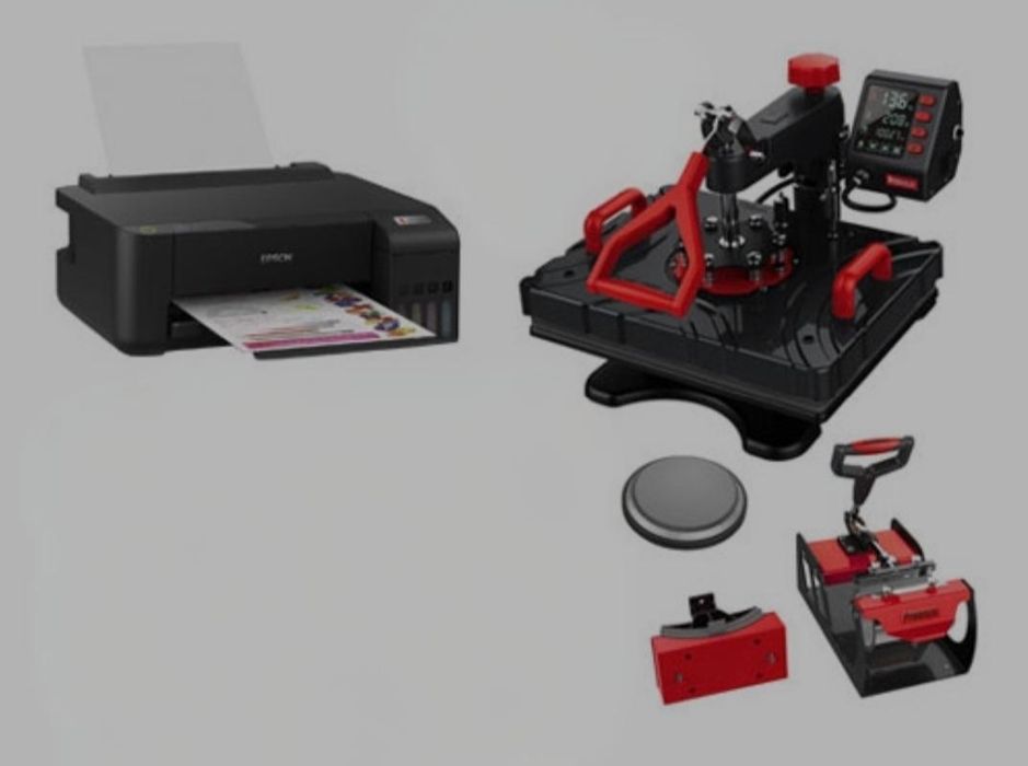 Maquina estampar com impressora