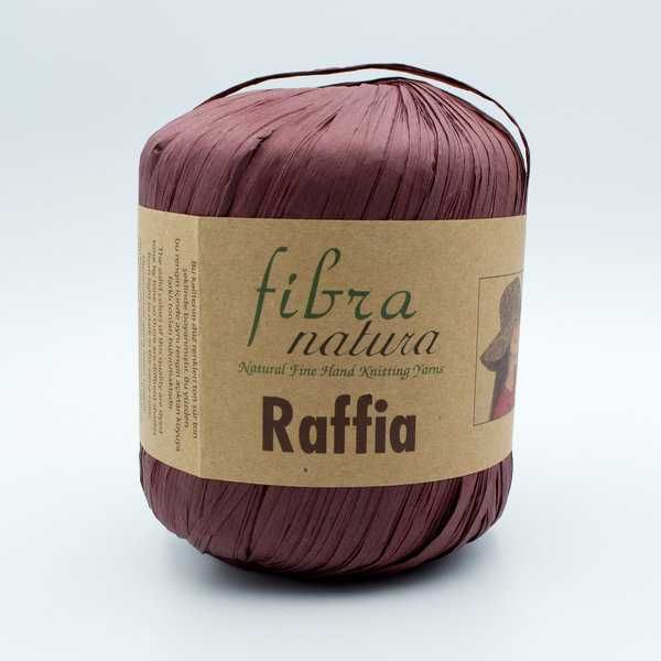 Сумка жіноча містка, плетена з рафії ( fibranatura raffia колір 116-03 какао)
