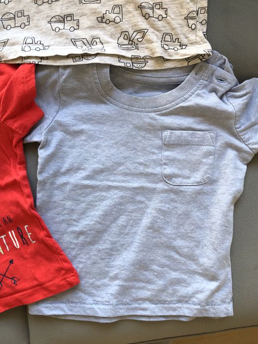 Koszulki krótki rękaw 4 szt t-shirt chłopięce lupilu fox 80