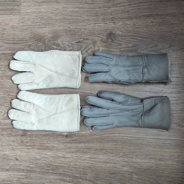 Теплі на овчині рукавички перчатки.