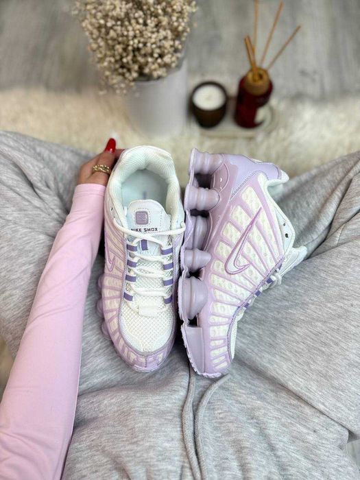 !SALE! Кросівки Nike Shox TL White Violet 36 37 38 39 40 41 найк шокс