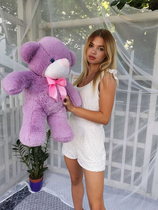 Великий плюшевий ведмедик Рафаель 80 см м'який та пухнастий.