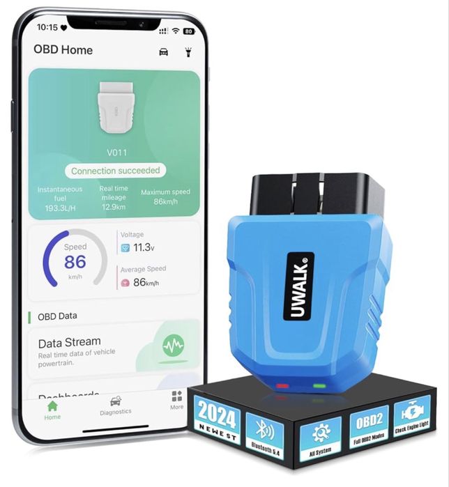 OBD2 Bluetooth Автомобільна діагностика OBD: 5.4 Bluetooth OBD2 сканер